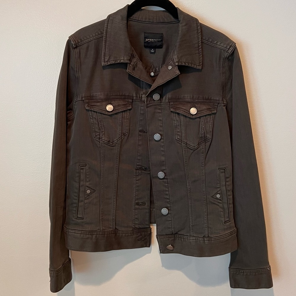 Fall Olive Jean Jacket